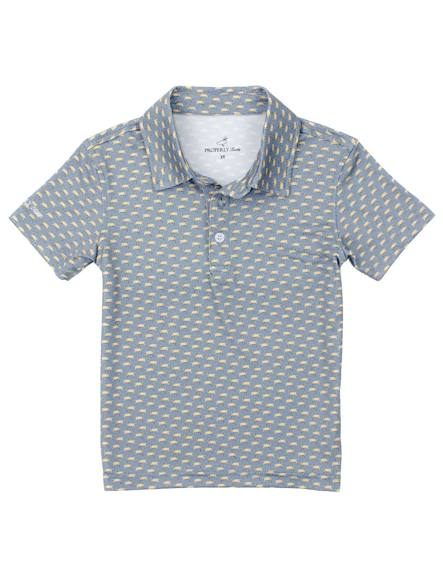 Properly Tied Boys Inlet Polo Shirt - Up Dog by Properly Tied