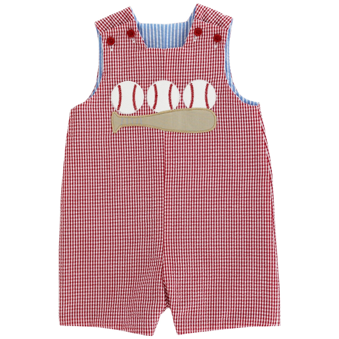 Bailey Boys Reversible Jon Jon - Red Baseball Reverses to Blue Firetruck by Bailey Boys