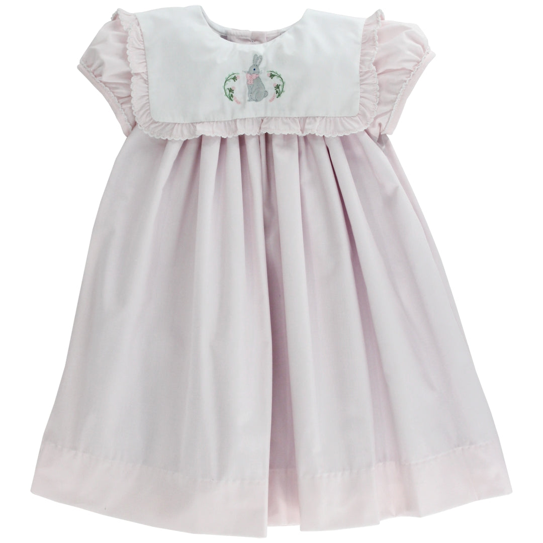 Bailey Boys Girls Pink Oliver Easter Bunny Rabbit Float Dress - Square Collar