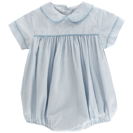 Bailey Boys Baby Blue Stripe Sunday Stroll Dressy Bubble by Bailey Boys