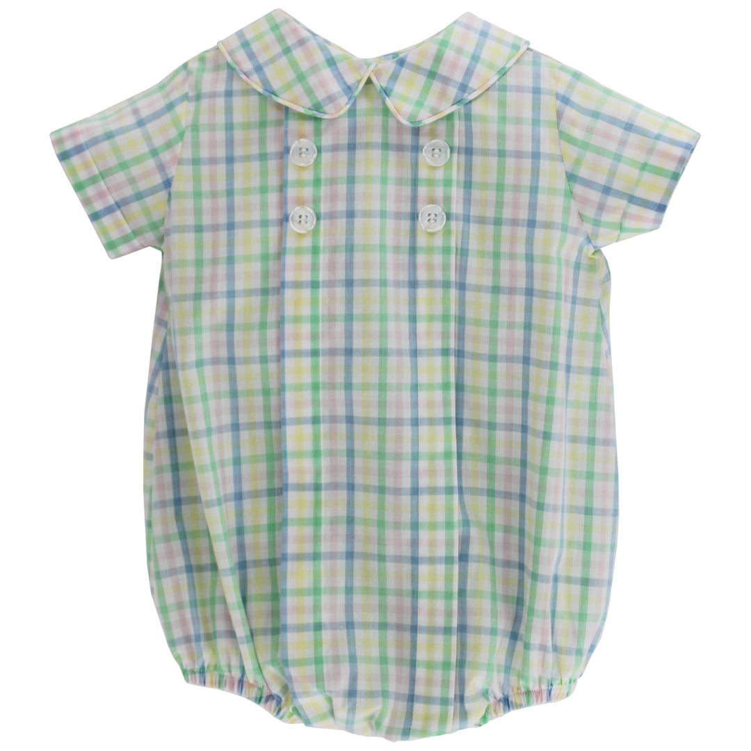 Bailey Boys Baby Dressy Bubble with Collar - Harlow Pastel Plaid by Bailey Boys