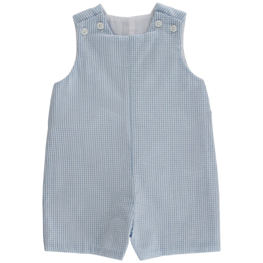 Bailey Boys Jon Jon with Tabs - Blue Check Seersucker by Bailey Boys
