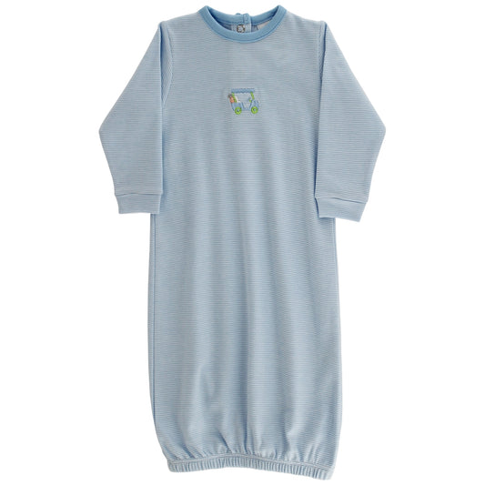 Bailey Boys Blue Baby Sack Gown - Golf Cart by Bailey Boys