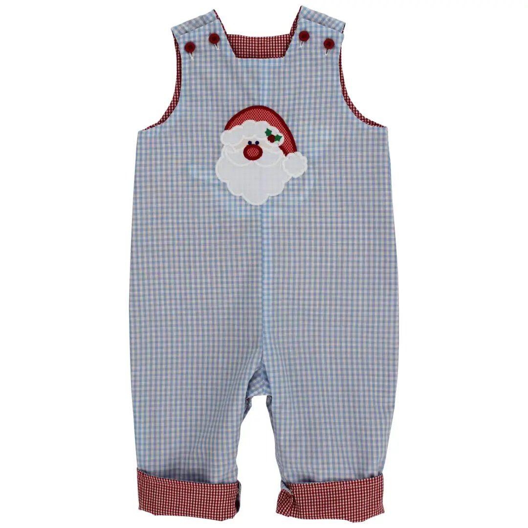 Bailey Boys Light Blue Reversible Santa Face Longall - Reverses to Red Helicopter by Bailey Boys
