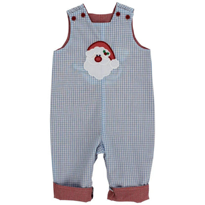 Bailey Boys Light Blue Reversible Santa Face Longall - Reverses to Red Helicopter by Bailey Boys