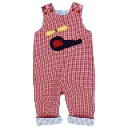 Bailey Boys Light Blue Reversible Santa Face Longall - Reverses to Red Helicopter by Bailey Boys
