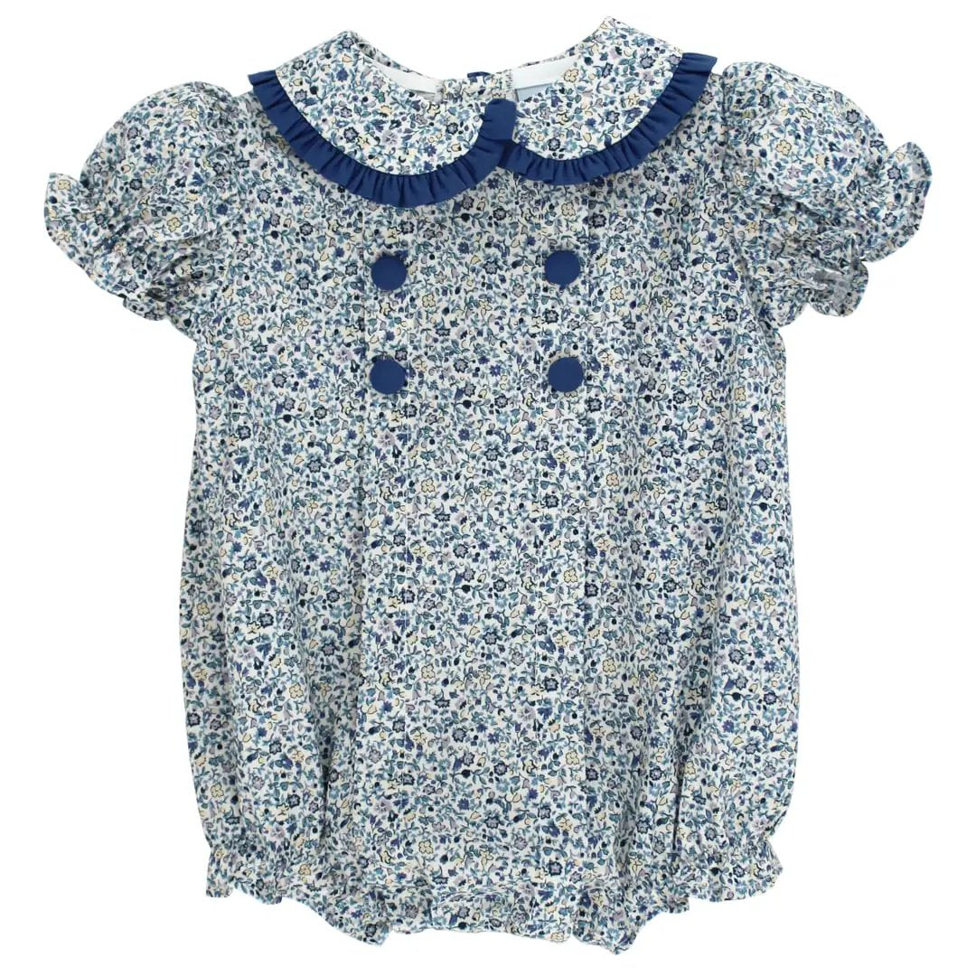 Bailey Boys Baby Girls Posh Posies Cornflower Blue Floral Bubble by Bailey Boys