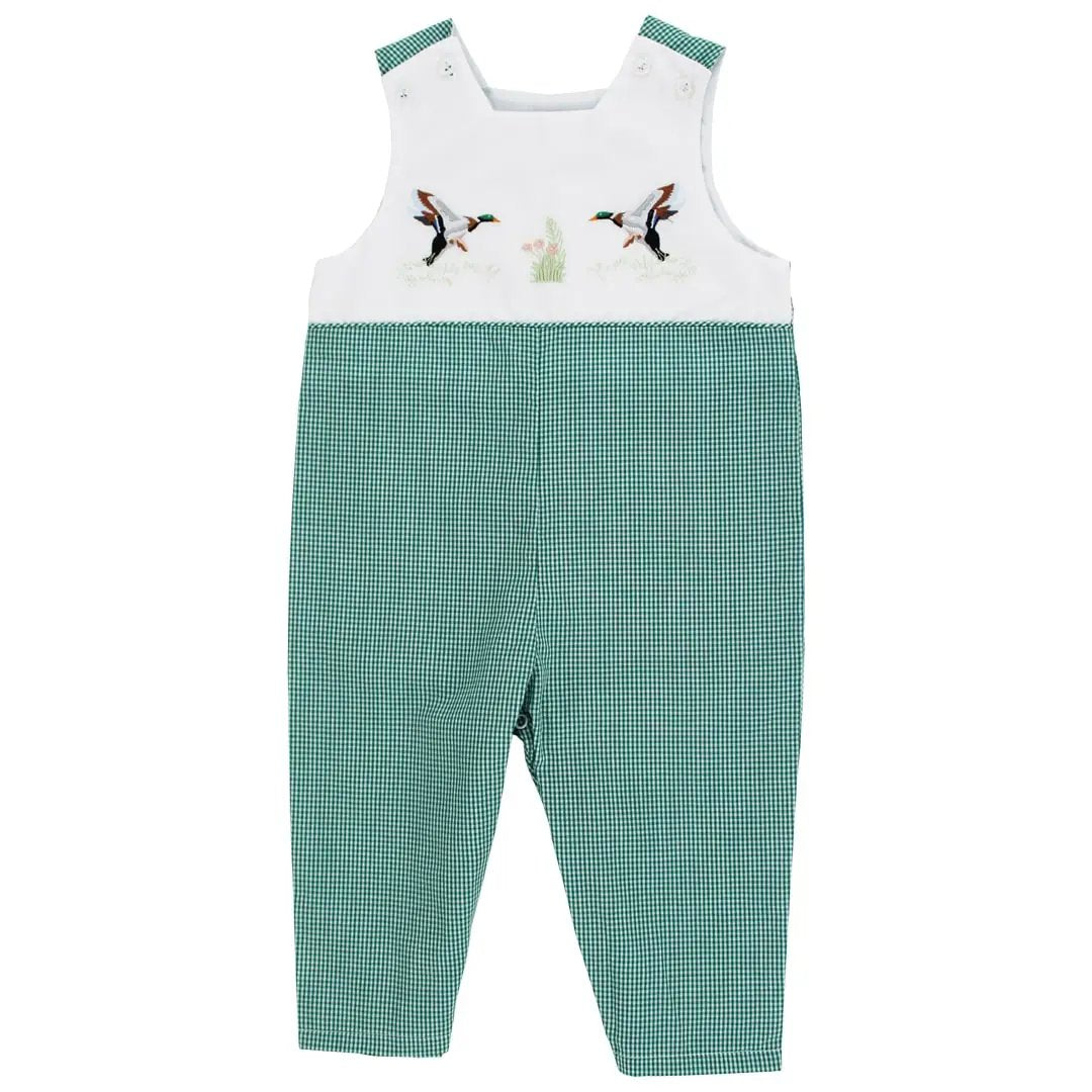 Bailey Boys Green Check Water Fowl Mallard Ducks Longall by Bailey Boys