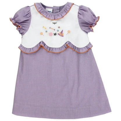 Bailey Boys Girls Lavender Check Scallop Halloween Trick or Treat Dress by Bailey Boys