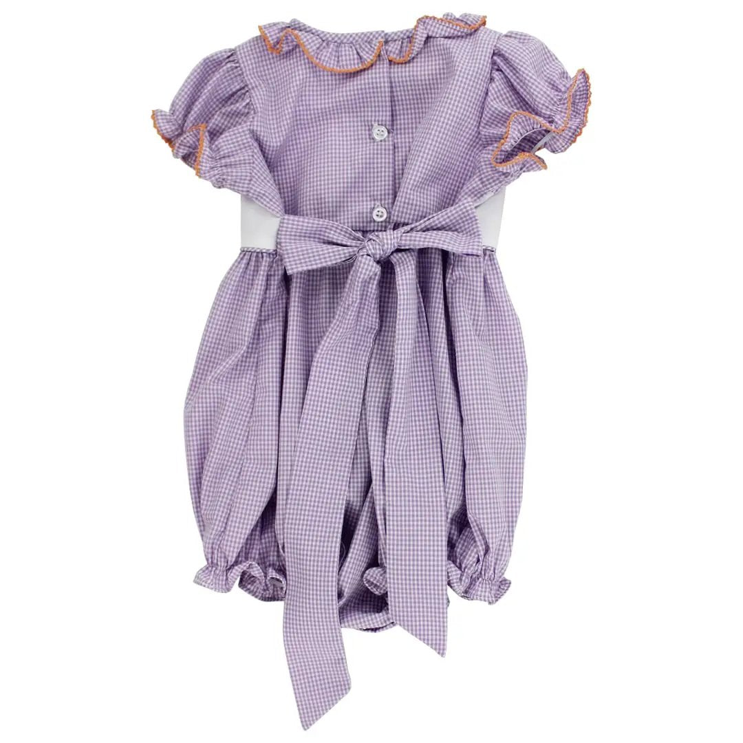 Bailey Boys Baby Girls Lavender Check Halloween Trick or Treat Bubble by Bailey Boys