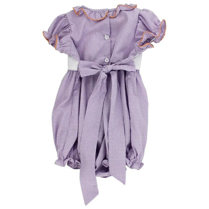 Bailey Boys Baby Girls Lavender Check Halloween Trick or Treat Bubble by Bailey Boys
