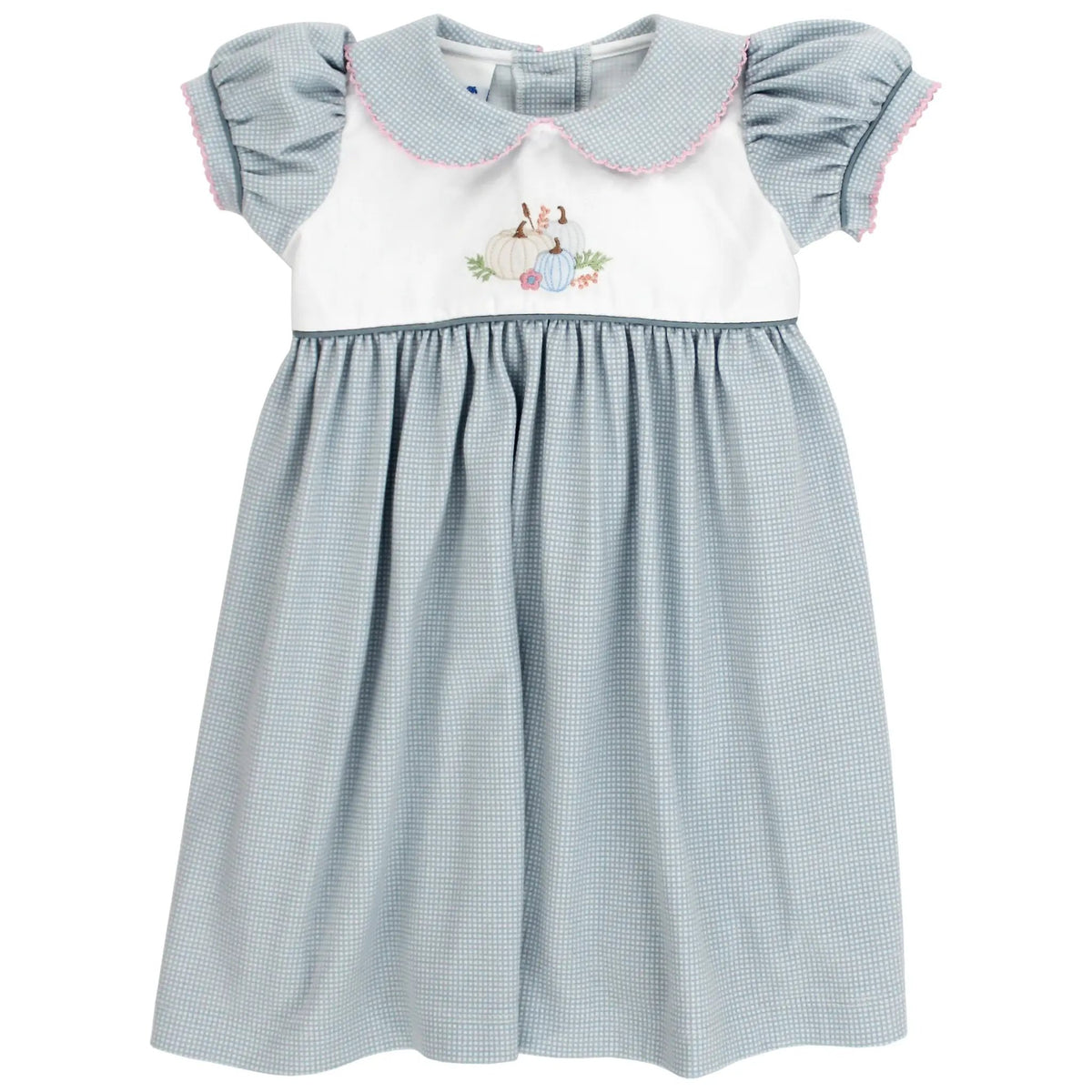Bailey Boys Girls Autumn Heirlooms Embroidered Dress with Sash
