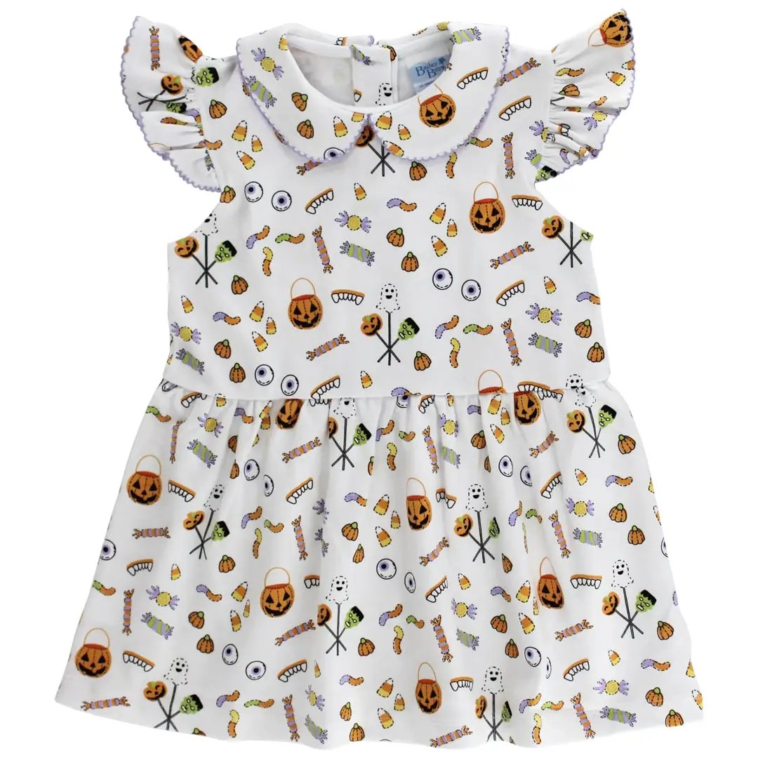 Bailey Boys Girls Knit Dress - Halloween Spooky Sweets