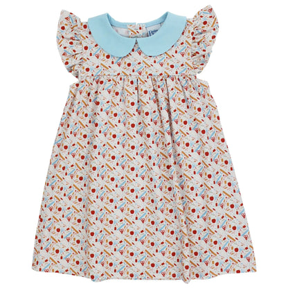 Bailey Buddies Girls Back to School Days Print Knit Dress