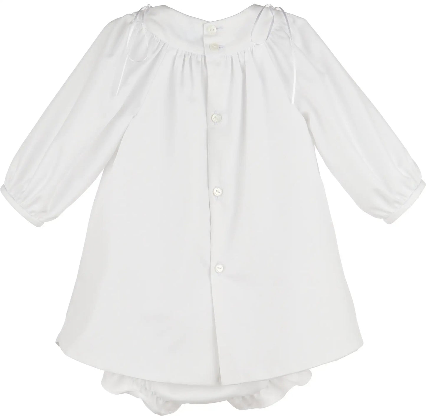 Luli & Me Girls Welcome Home Waves Dress - White