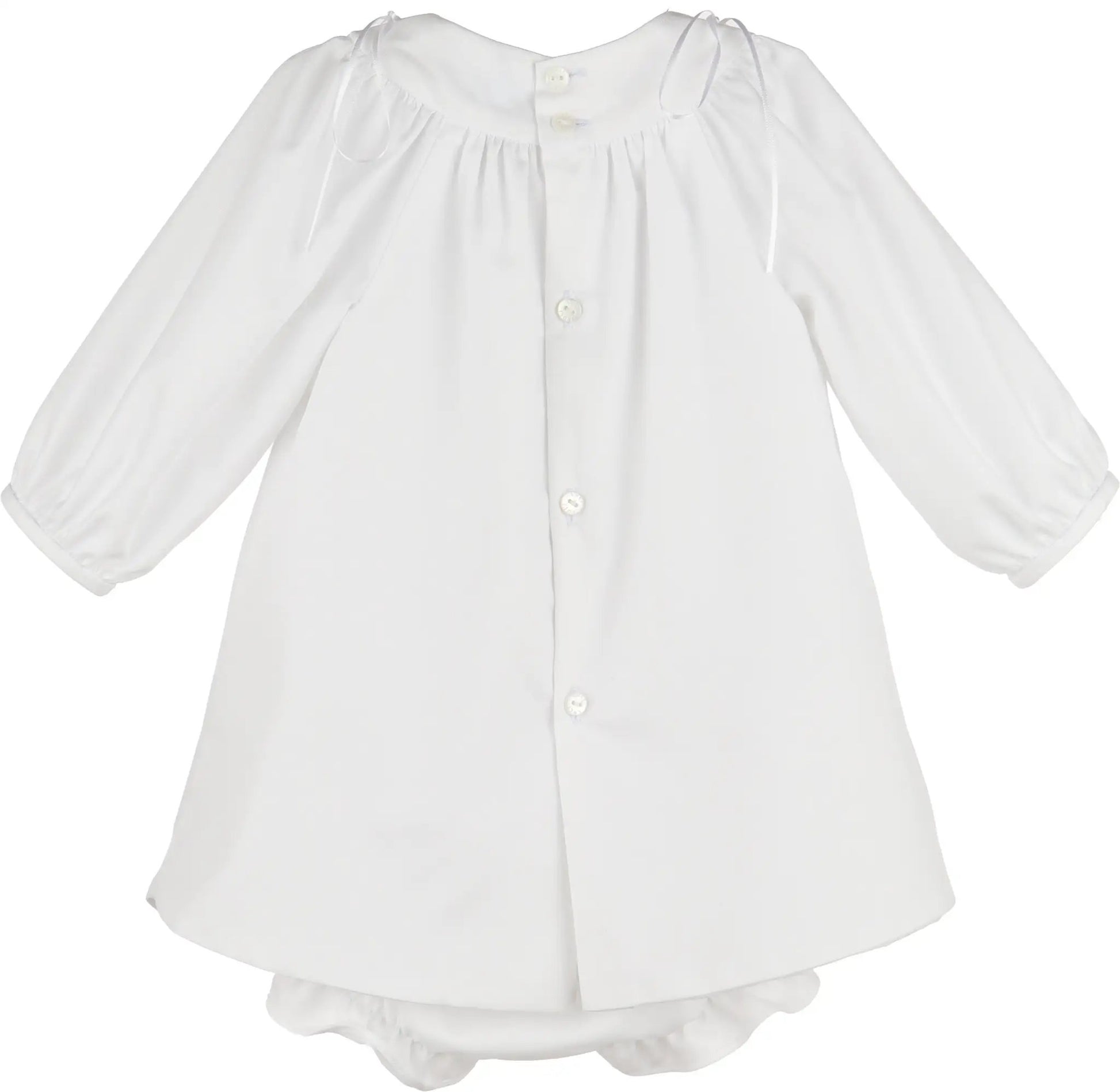 Luli & Me Girls Welcome Home Waves Dress - White