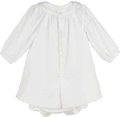 Luli & Me Girls Welcome Home Waves Dress - White