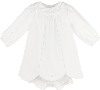 Luli & Me Girls Welcome Home Waves Dress - White