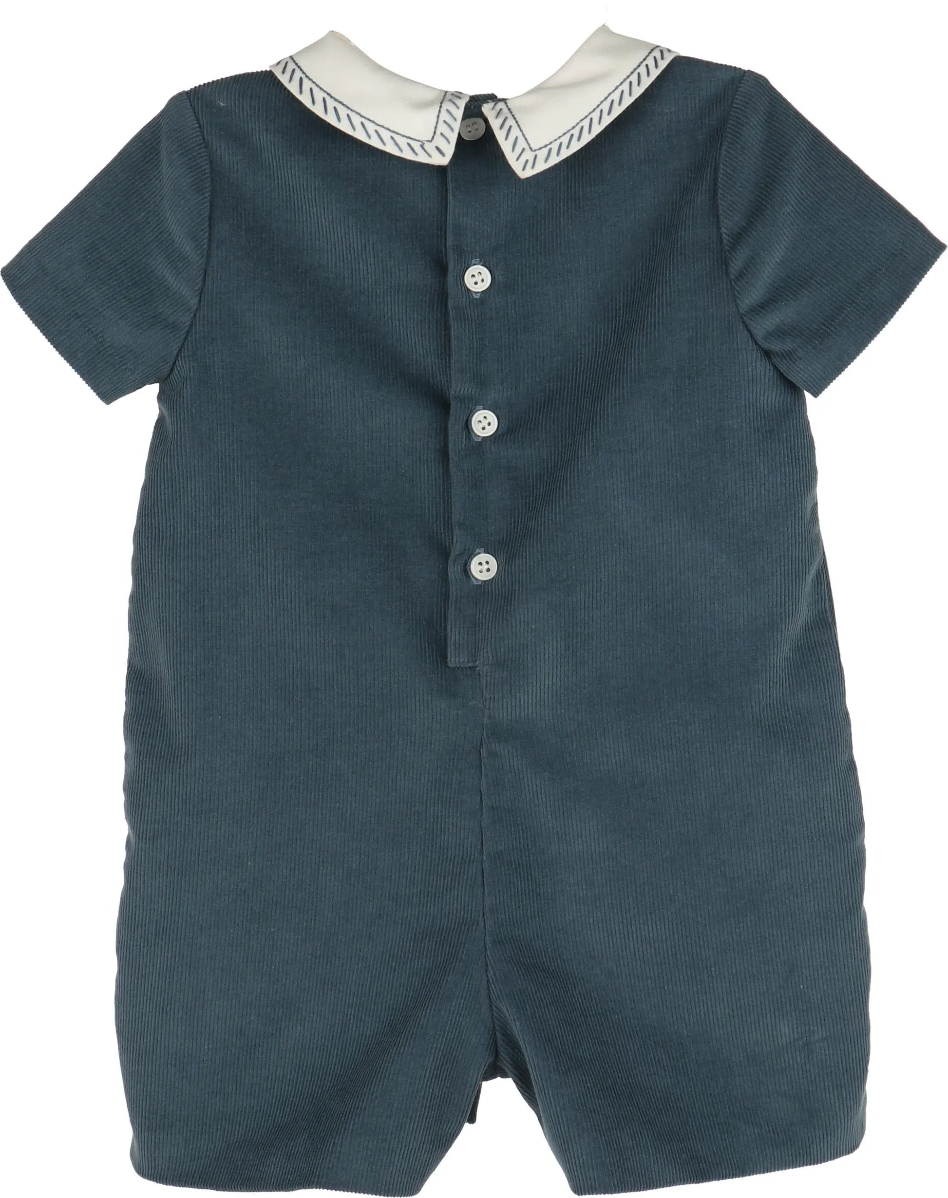 Luli & Me Boys Cozy Corduroy Bubble - Blue