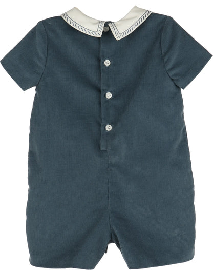 Luli & Me Boys Cozy Corduroy Bubble - Blue