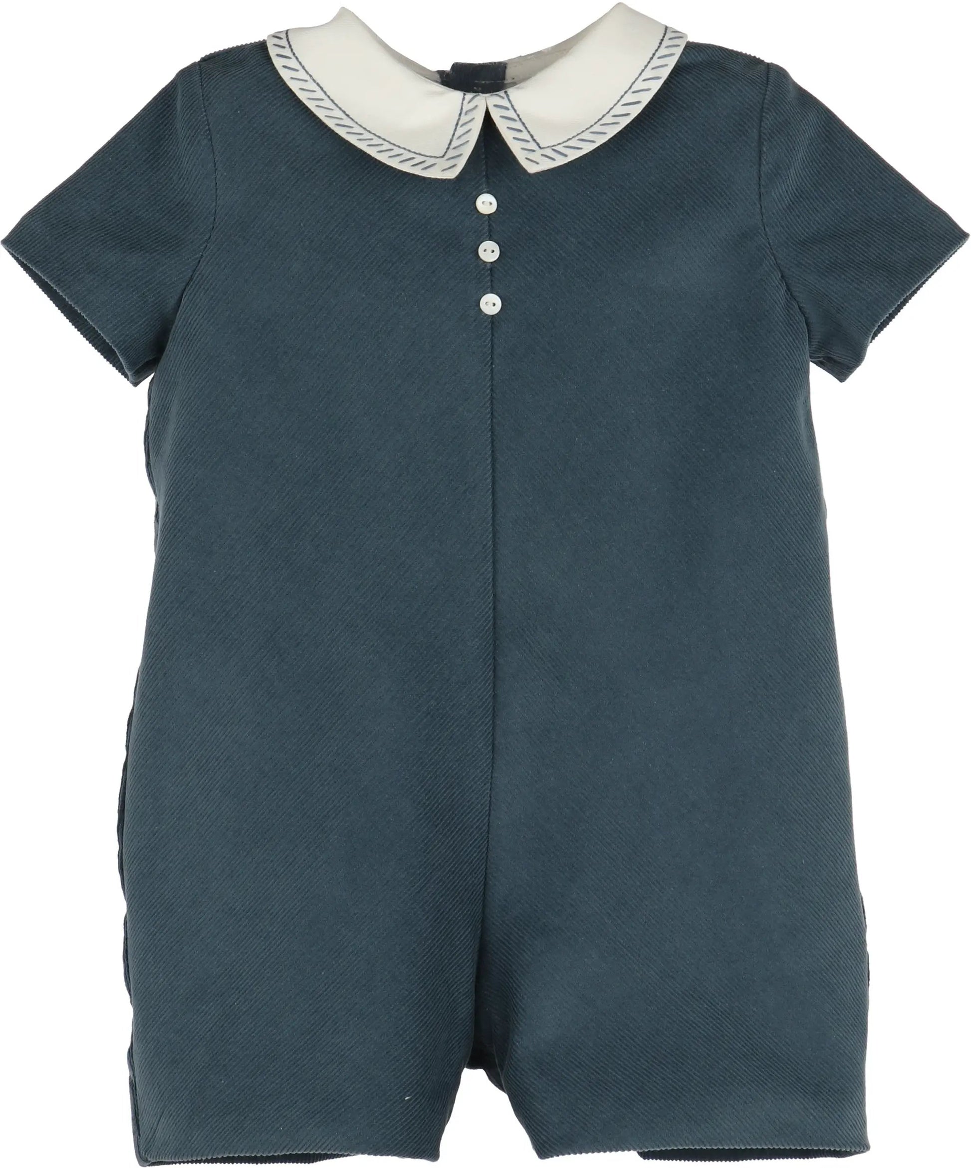 Luli & Me Boys Cozy Corduroy Bubble - Blue