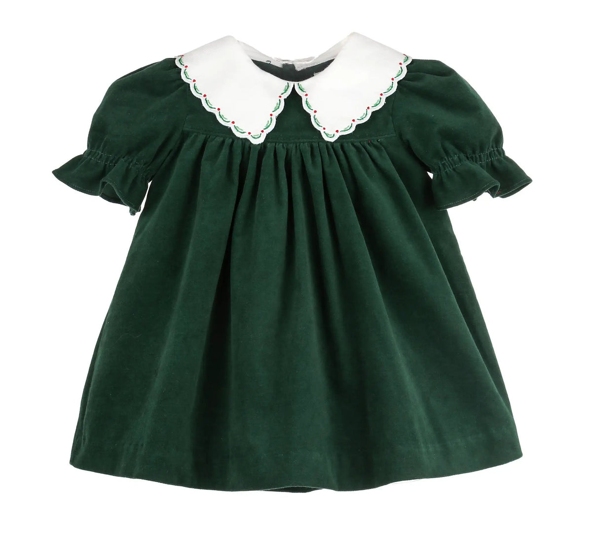 Sophie & Lucas Girls Good Tidings Miller Dress - Christmas Green by Sophie & Lucas