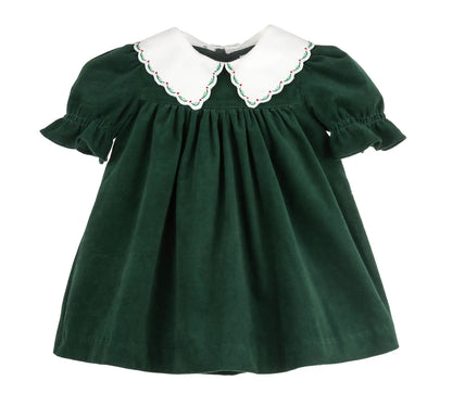 Sophie & Lucas Girls Good Tidings Miller Dress - Christmas Green by Sophie & Lucas