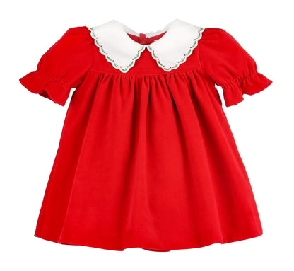 Sophie & Lucas Girls Good Tidings Miller Dress - Christmas Red by Sophie & Lucas
