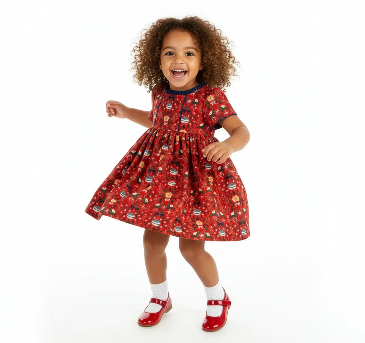 Sophie & Lucas Girls Red Santa's Sweetheart Dress by Sophie & Lucas