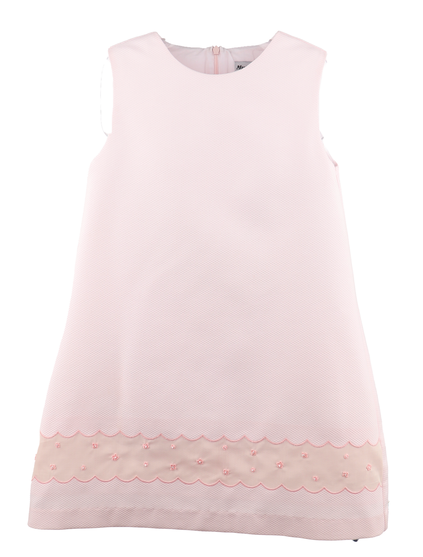 Luli & Me Girls Pink Pique Sleeveless A-Line Dress by Luli & Me