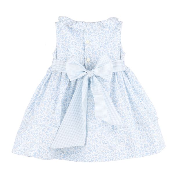 Sophie & Lucas Girls Blooms Dress - Bow on Back - Blue by Sophie & Lucas
