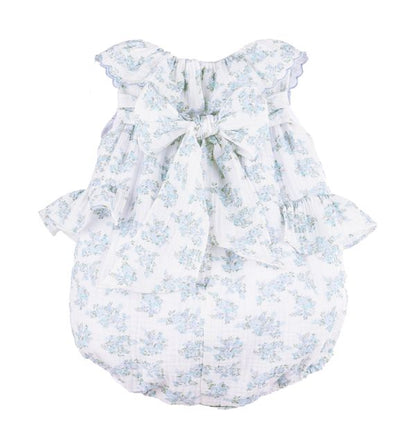 Sophie & Lucas Girls Floral Bluffs Ruffle Bubble - Bow on Back - Lilac by Sophie & Lucas