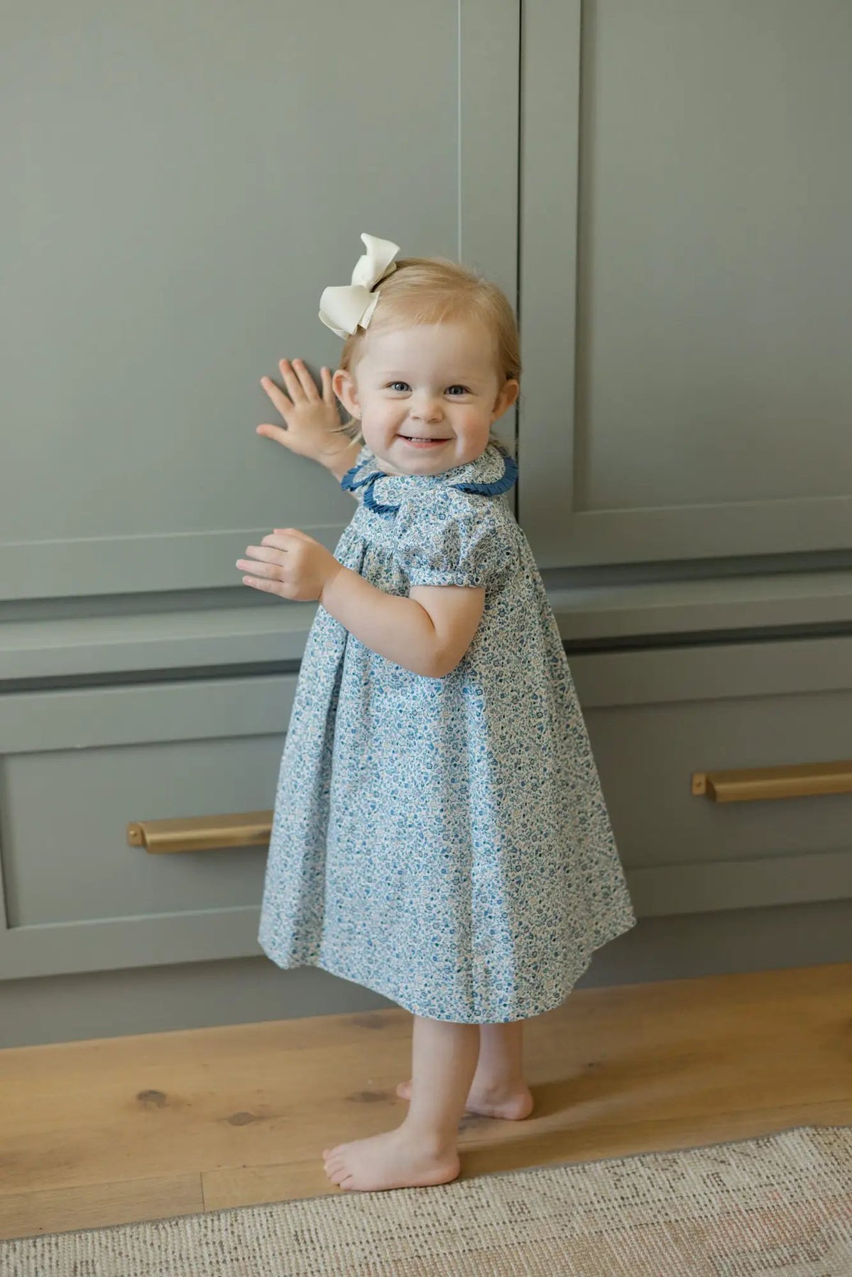 Bailey Boys Girls Posh Posies Cornflower Blue Floral Float Dress by Bailey Boys
