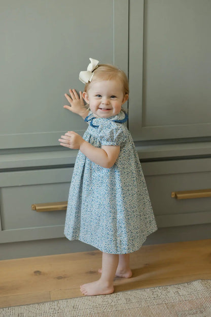 Bailey Boys Girls Posh Posies Cornflower Blue Floral Float Dress by Bailey Boys