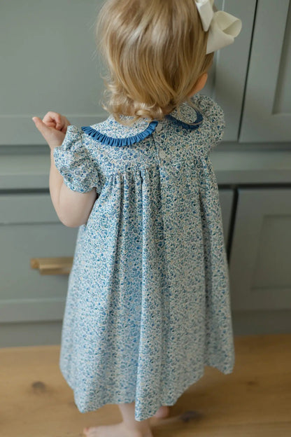 Bailey Boys Girls Posh Posies Cornflower Blue Floral Float Dress by Bailey Boys