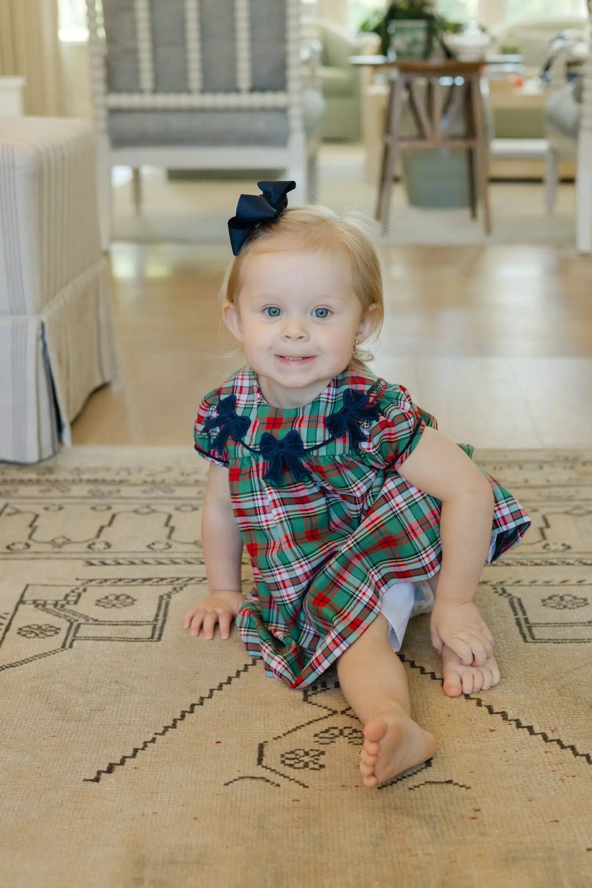 Bailey Boys Girls Christmas Plaid Float Dress