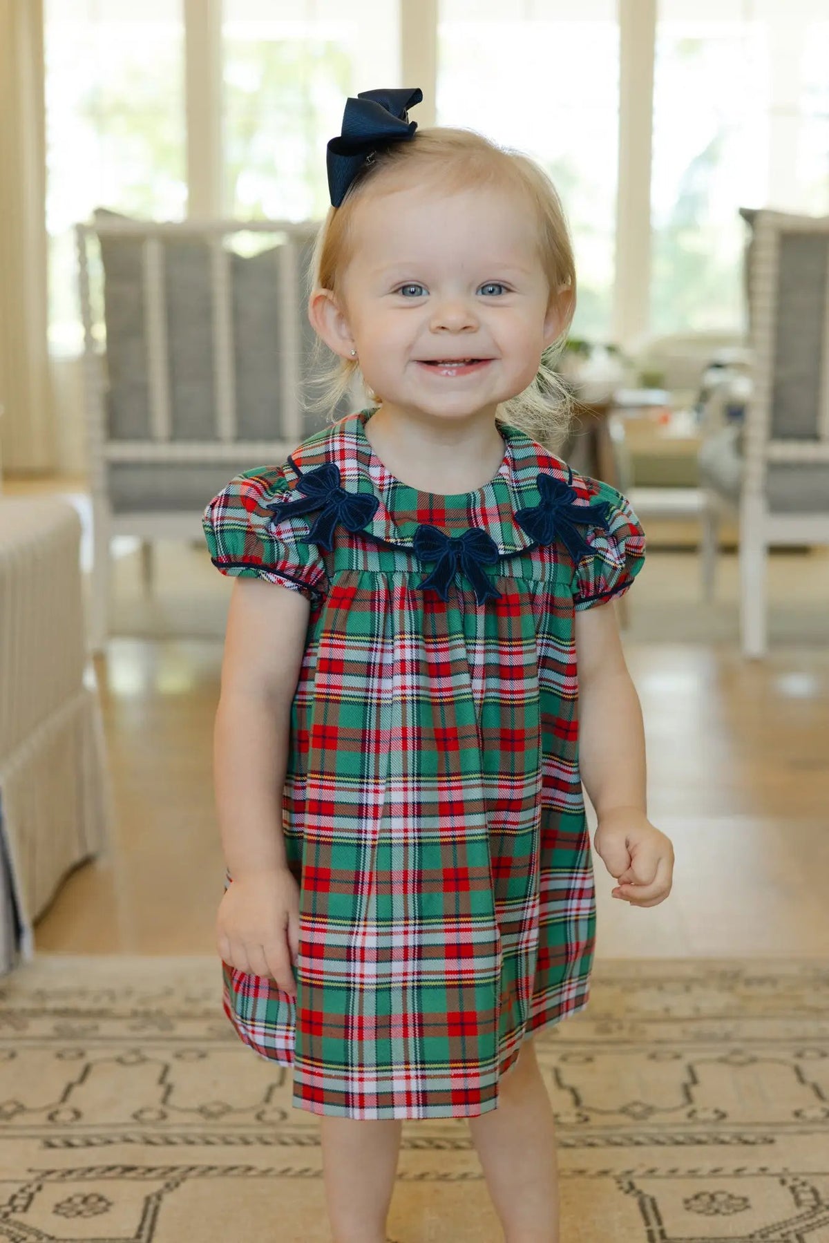Bailey Boys Girls Christmas Plaid Float Dress