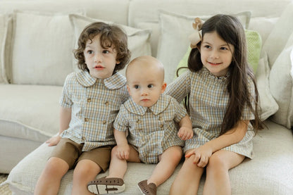 Bailey Boys Pecan Plaid Dressy Short Set by Bailey Boys
