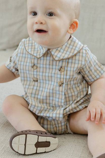 Bailey Boys Pecan Plaid Dressy Short Bubble by Bailey Boys