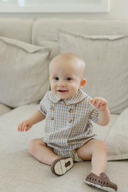 Bailey Boys Pecan Plaid Dressy Short Bubble by Bailey Boys