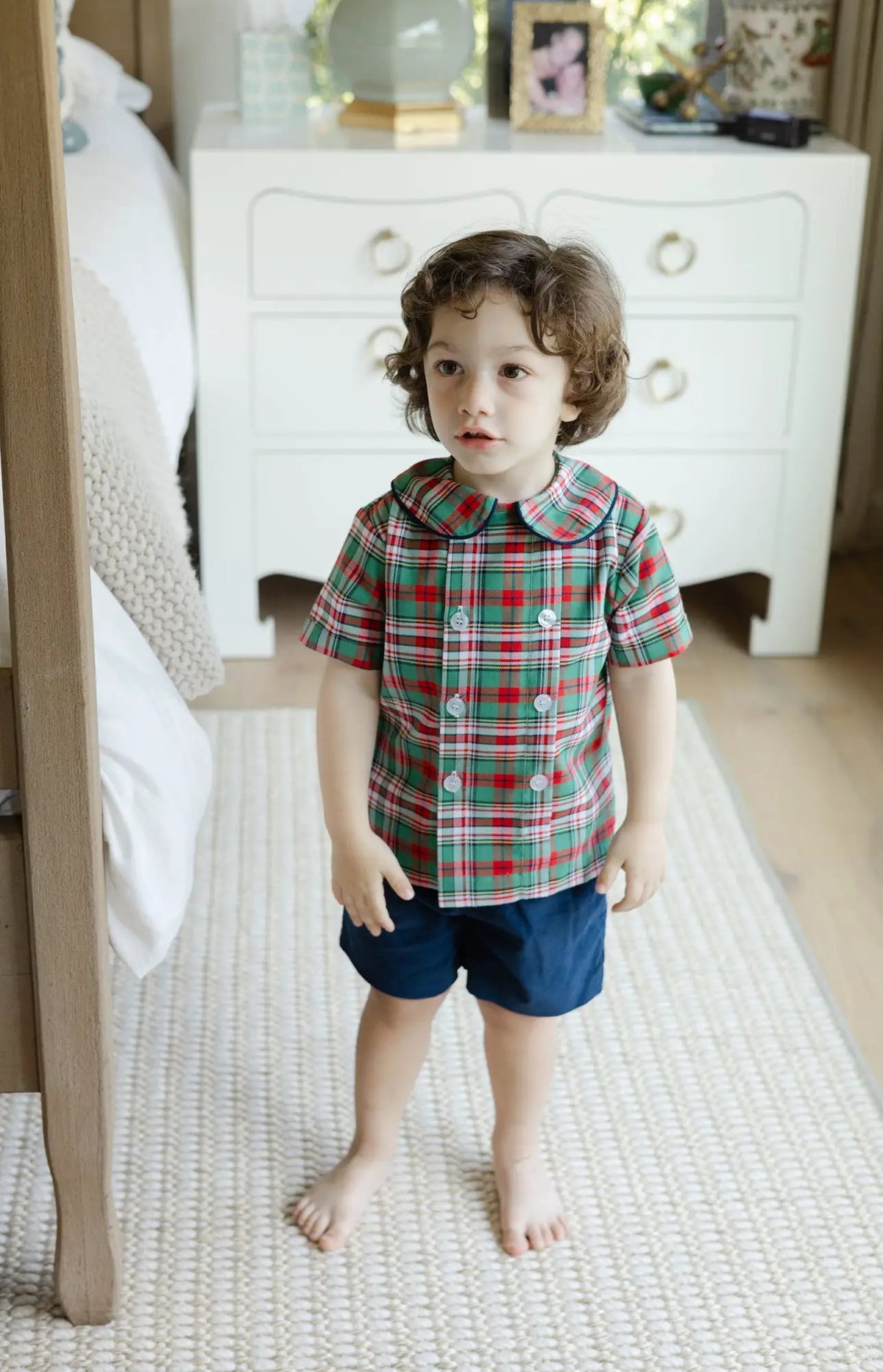 Bailey Boys Christmas Holiday Plaid Dressy Short Set by Bailey Boys