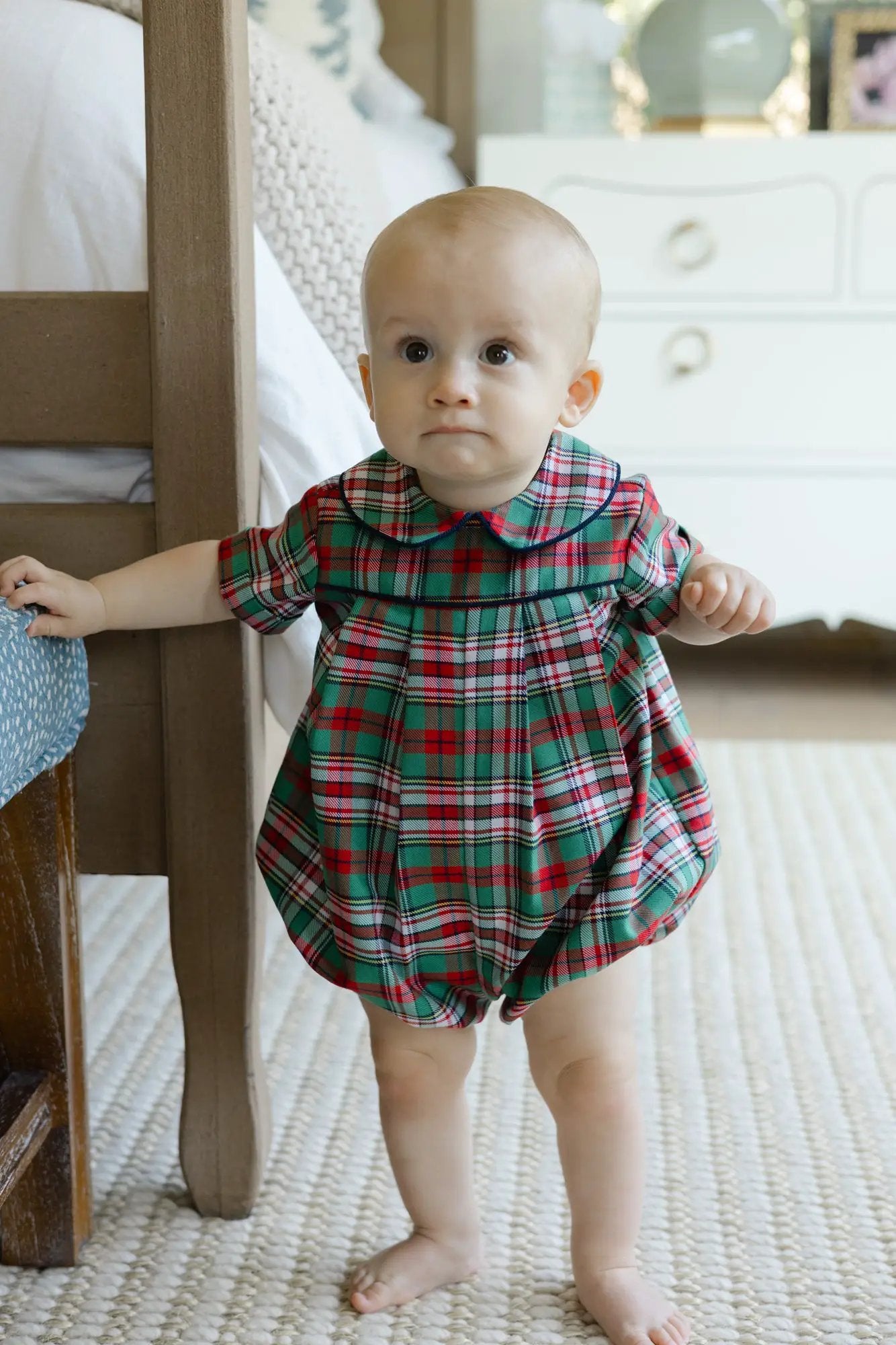Bailey Boys Christmas Plaid Dressy Short Bubble by Bailey Boys