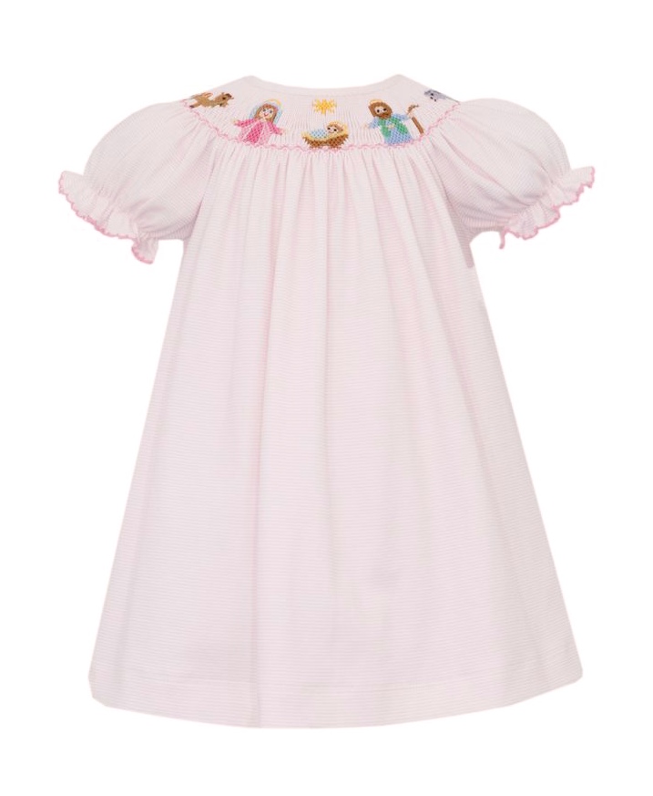 Petit Bebe Knits Girls Pink Gingham Pumpkins Tunic Set main image 1