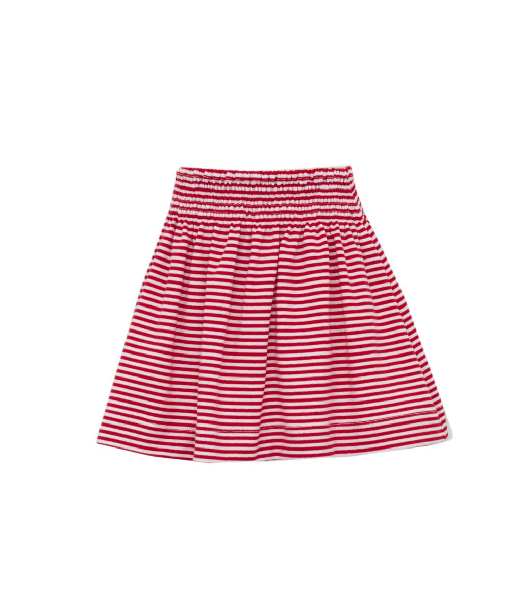 Claire and Charlie Girls Red Knit Striped Skirt by Claire & Charlie