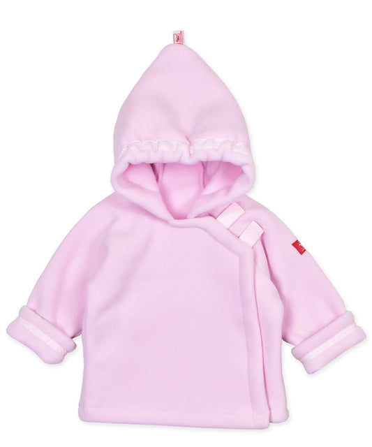 Widgeon Children's Coats - Girls WarmPlus Fleece Jacket - Dotted Ribbon Trim - Pastel Pink by Widgeon