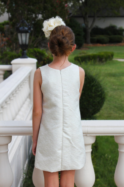 Susanne Lively Girls Ivory Sparkle A-Line Sleeveless Dress by Susanne Lively