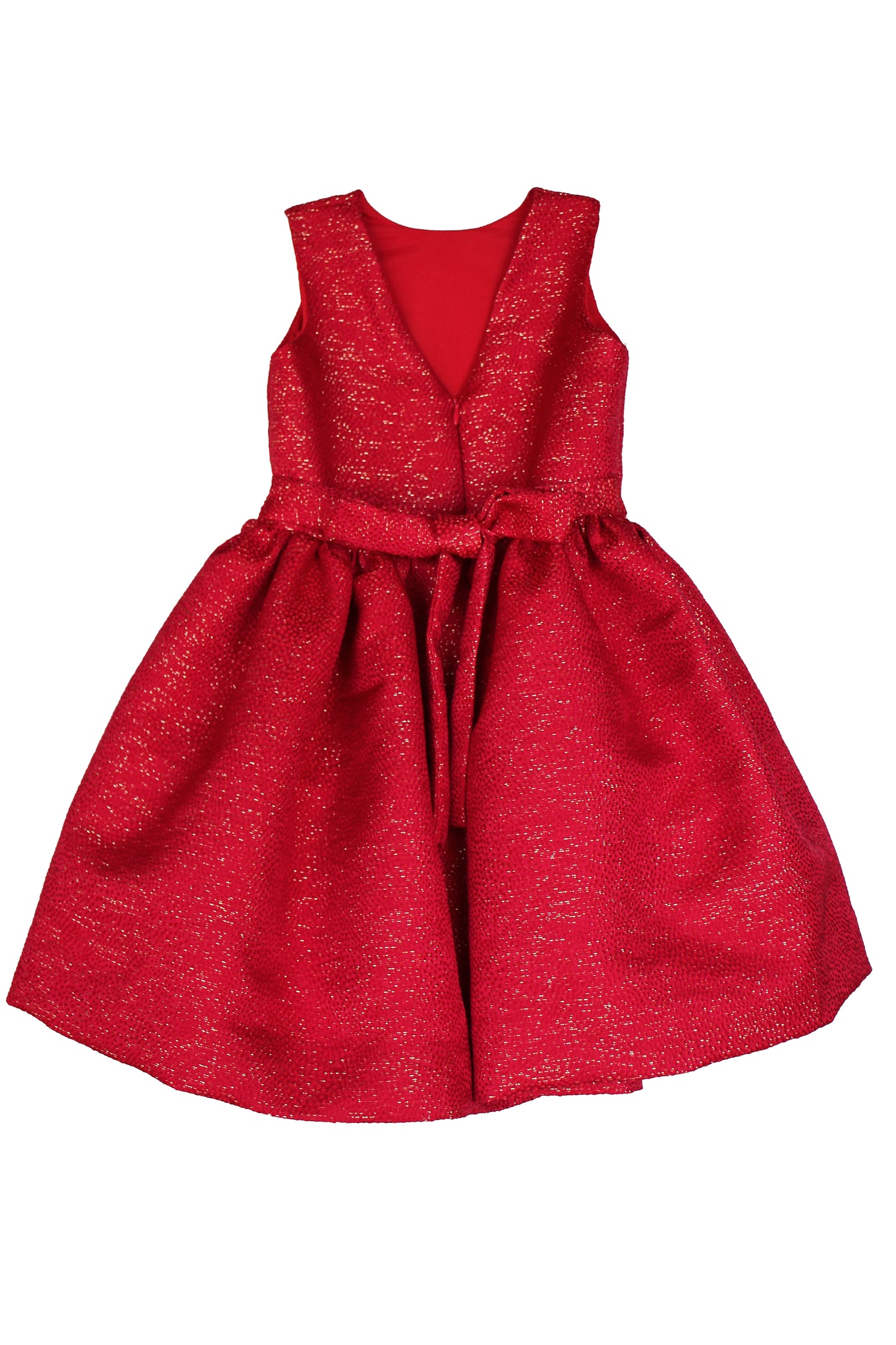 Susanne Lively Girls Red Sparkle Christmas Party Dress - Jewels at Waist by Susanne Lively