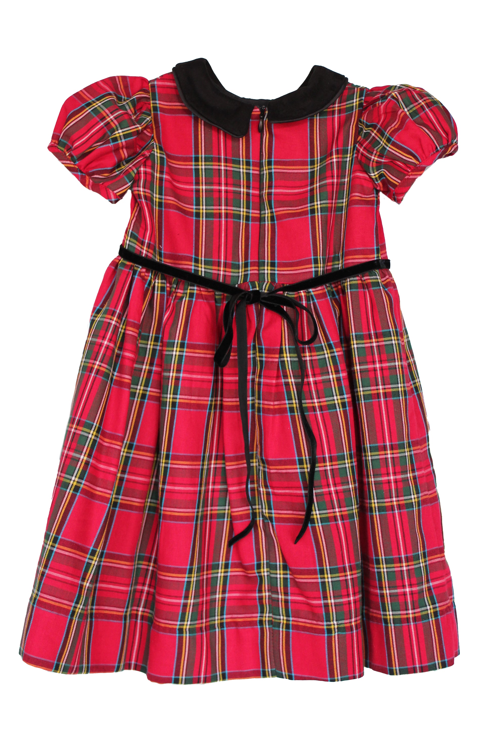 Susanne Lively Girls Red Holiday Plaid Dress - Collar 6 Susanne Lively Girls Red Holiday Plaid Dress - Collar 6