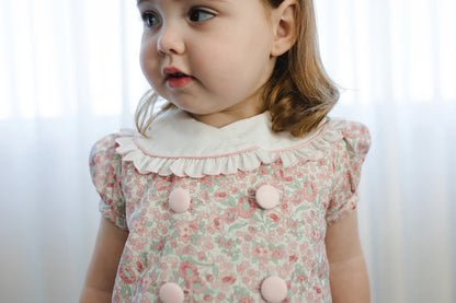Sal & Pimenta Girls Pink Floral Winter Wonderland Bubble by Sal & Pimenta