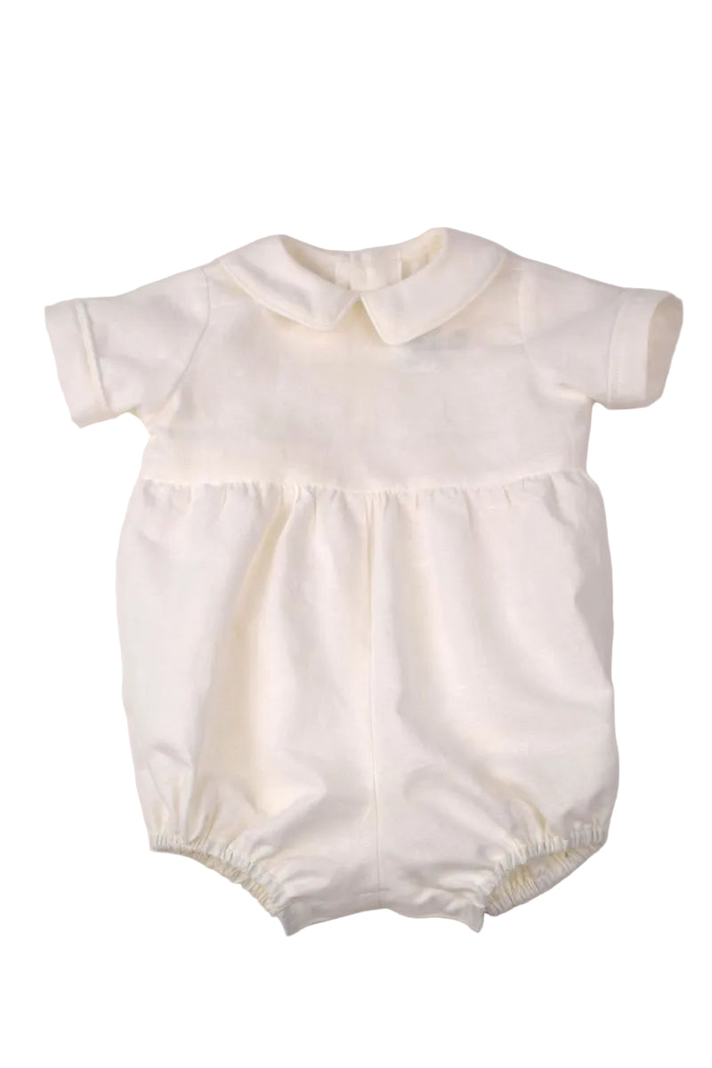 Funtasia Too Baby Boys Dressy Linen Bubble - White by Funtasia